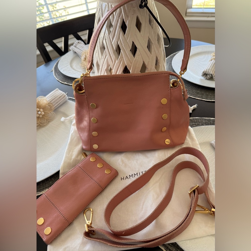 Hammitt Bryant Medium and 110 North wallet.  Pink Sands.